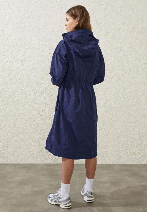 Cotton On - Longline anorak - quiet sky