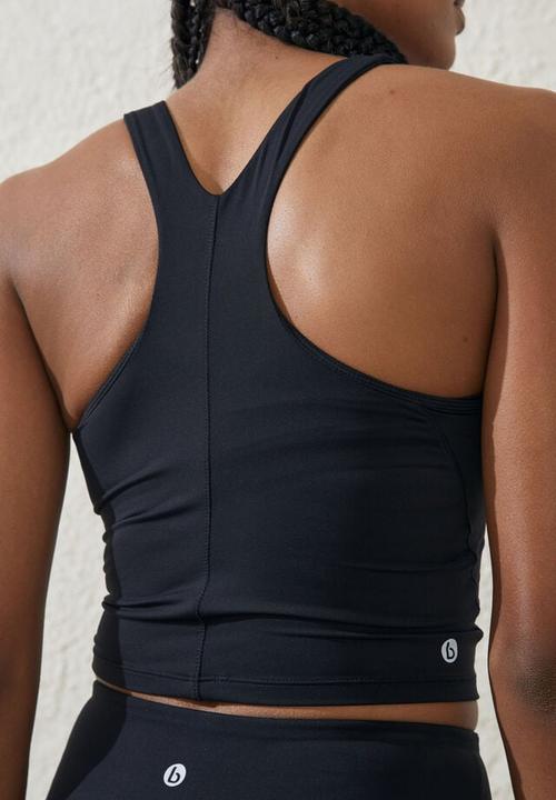 Cotton On - Ultra luxe active tank - black