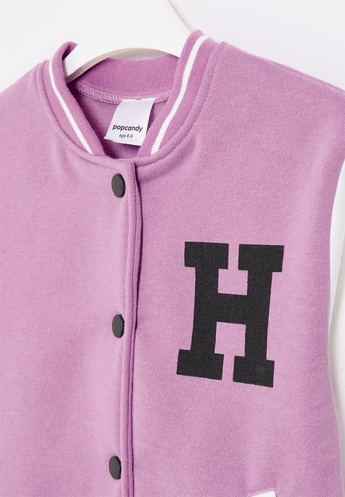 Pop Candy - Baseball jacket - lilac & white