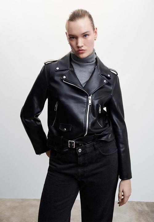 MANGO - Plus jacket fest - black