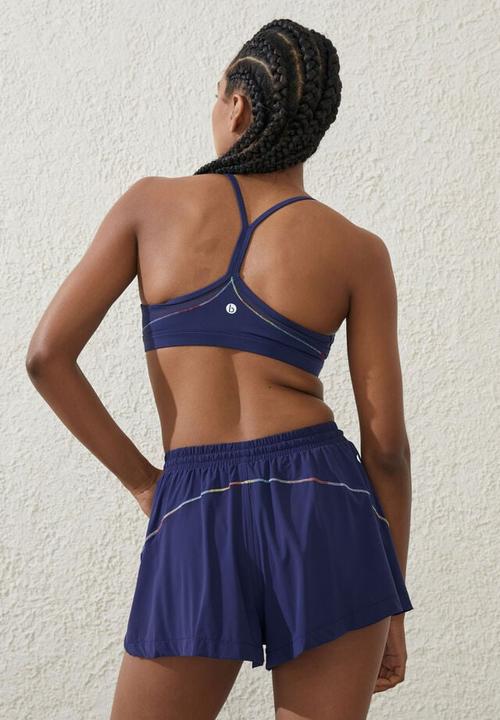 Cotton On - Ultra luxe mesh strappy crop - quiet sky / av stitch