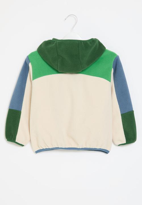 Pop Candy - Colour block hoody - ecru multi