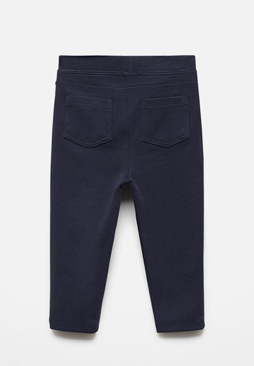 MANGO - Leggings terry - navy