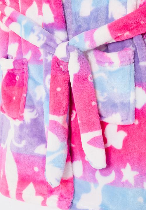 Pop Candy - Printed hooded nightgown-pink