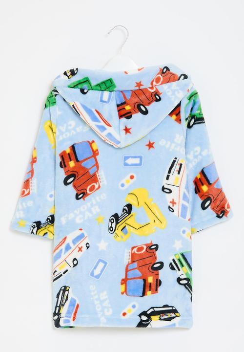 Pop Candy - Printed hooded gown - blue