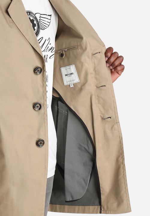 Only & Sons - Lorenz Trench Coat 