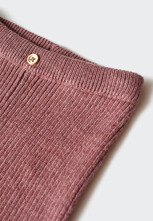 MANGO - Trousers alex - bordeaux