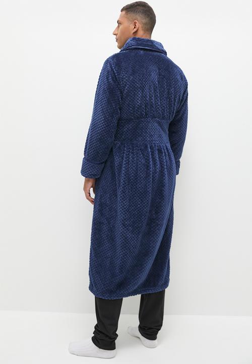 basicthread - Plush robe - navy