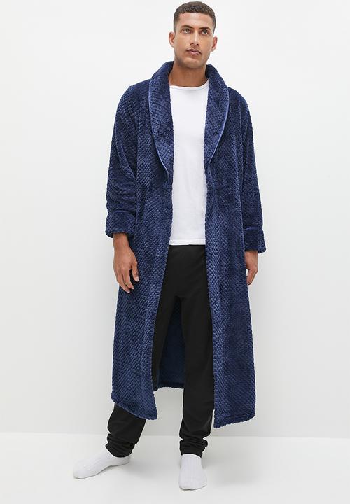 basicthread - Plush robe - navy