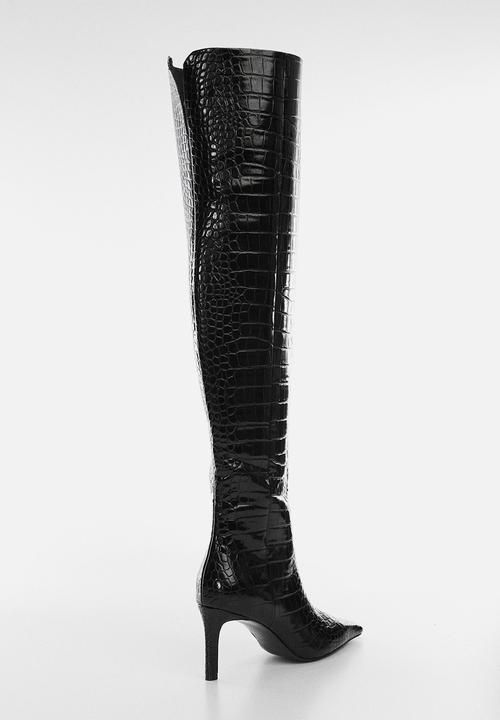 MANGO - Avatar over the knee boot - black