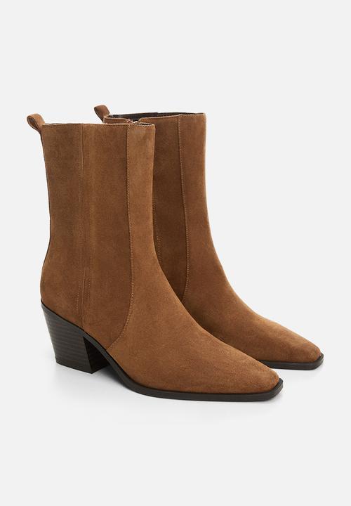 MANGO - Stretchy1 ankle boot - medium brown