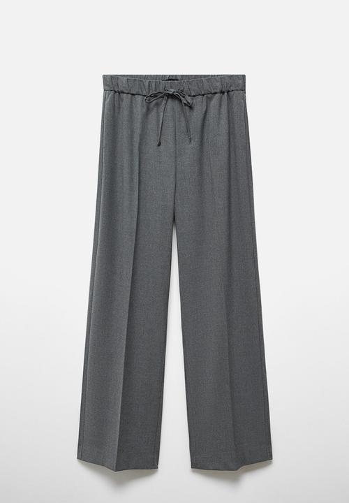 MANGO - Trousers lazy - medium gray