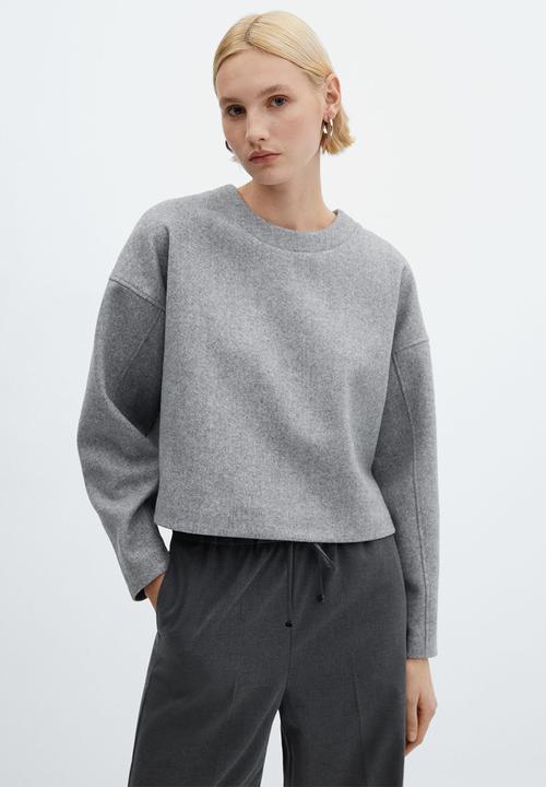 MANGO - Trousers lazy - medium gray