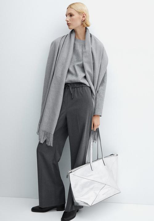 MANGO - Trousers lazy - medium gray