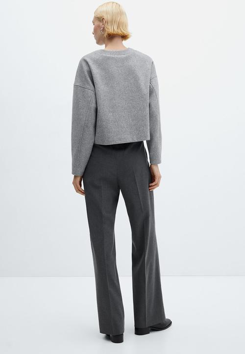 MANGO - Trousers lazy - medium gray