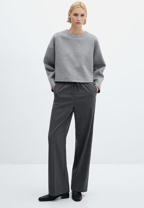 MANGO - Trousers lazy - medium gray