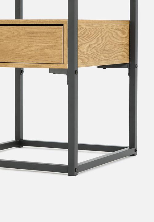 Sixth Floor - Madden bedside table - natural & black