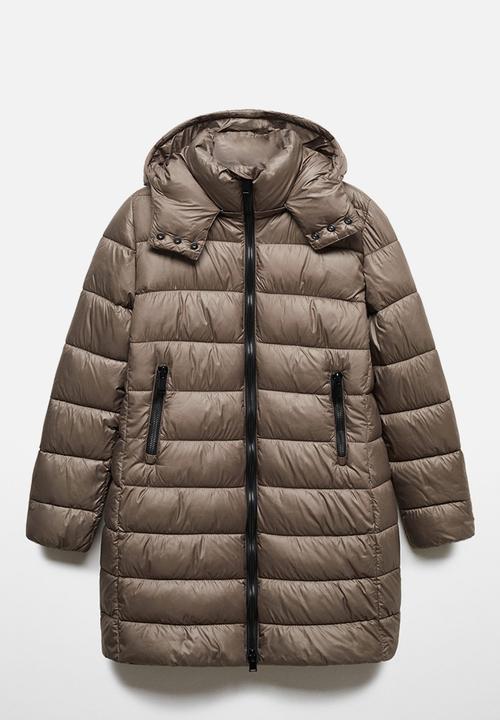 MANGO - Anorak bego - medium brown