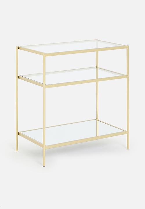 Sixth Floor - Sterling bedside table - gold