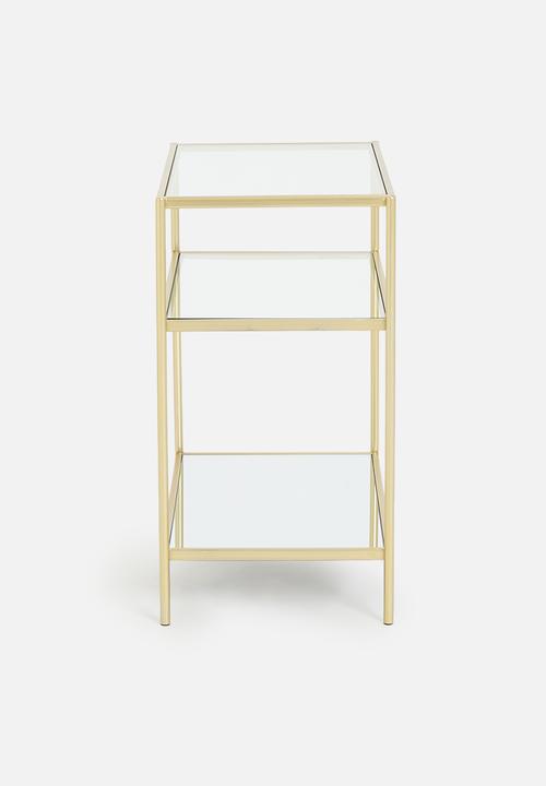 Sixth Floor - Sterling bedside table - gold