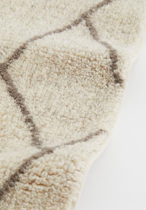 H&M - Rectangular wool-blend rug - light beige 