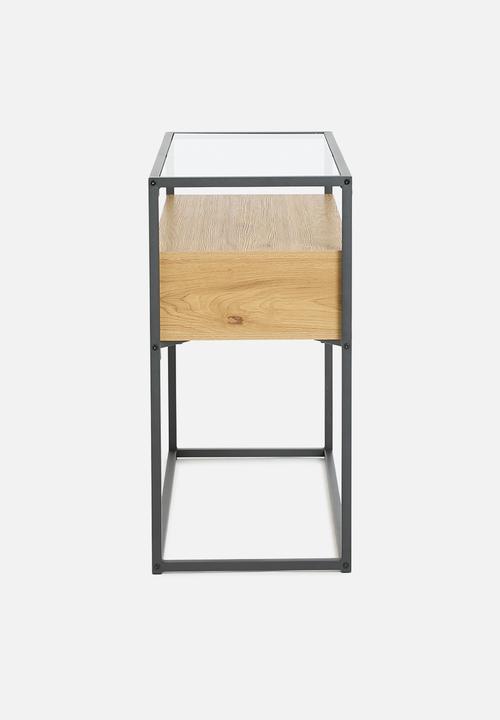 Sixth Floor - Madden console table - natural & black