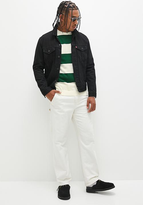 STYLE REPUBLIC - Striped oversized knitwear - bottle green & ecru