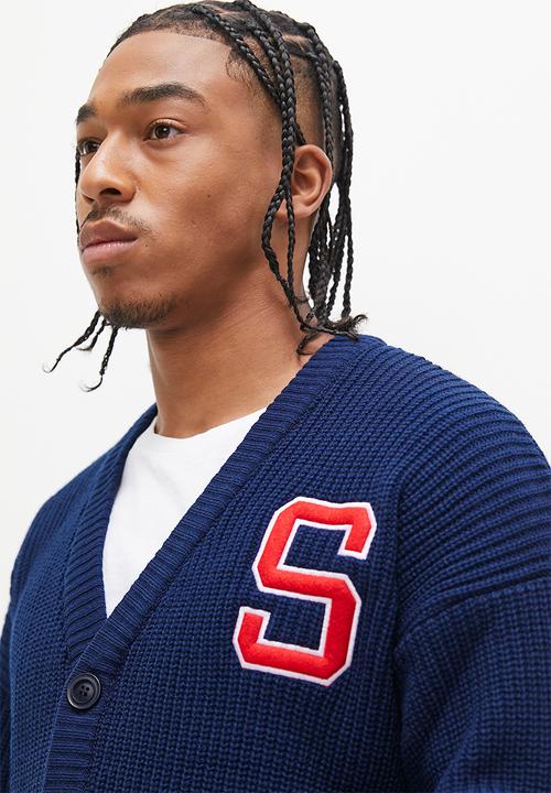 STYLE REPUBLIC - Chunky preppy cardigan - navy