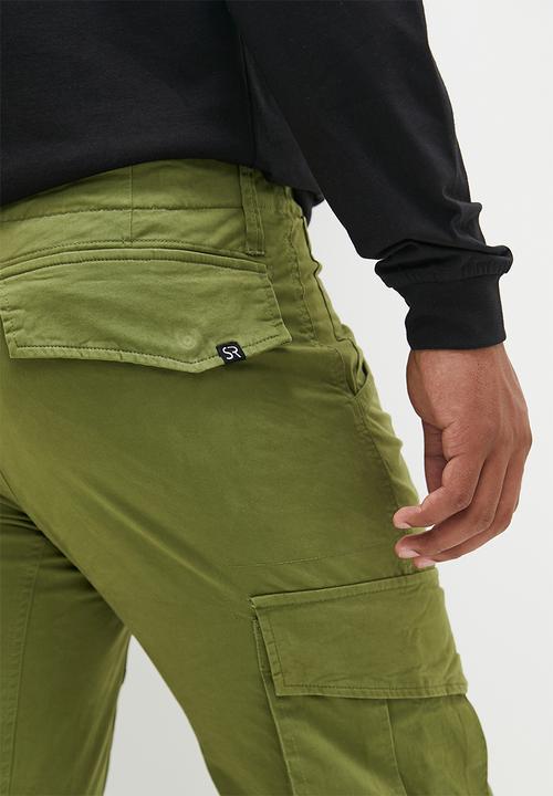 STYLE REPUBLIC - Elton elasticated fashion utility pant - khaki