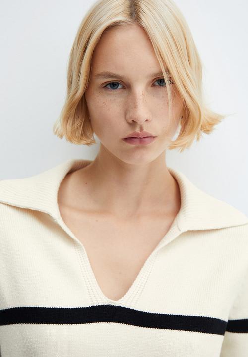MANGO - Sweater Velero - Light Beige