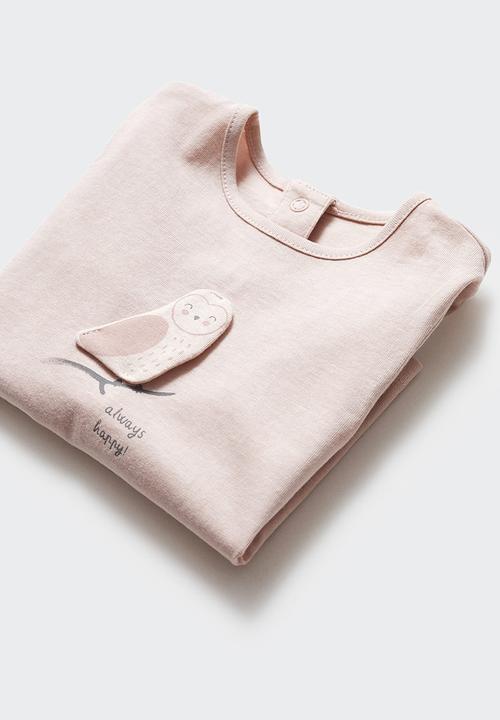 MANGO - T-shirt buho - pink