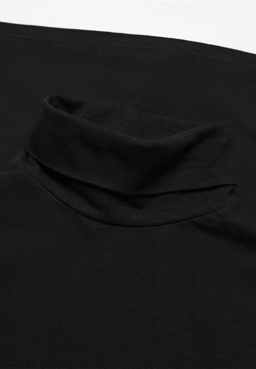 MANGO - T-shirt turbo - black