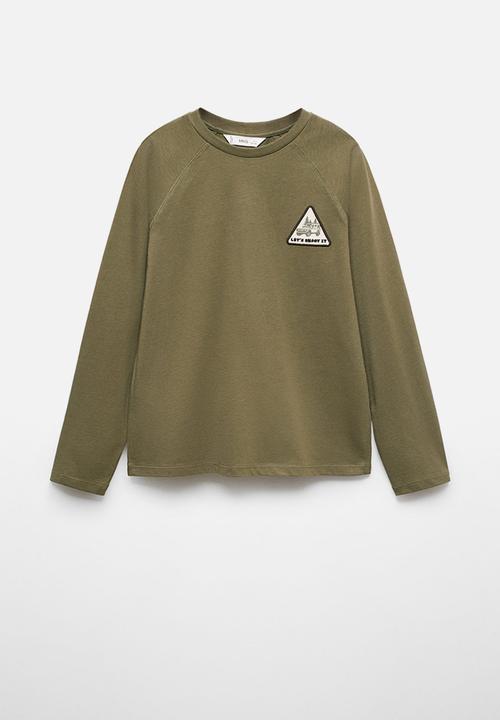 MANGO - T-shirt wild - khaki