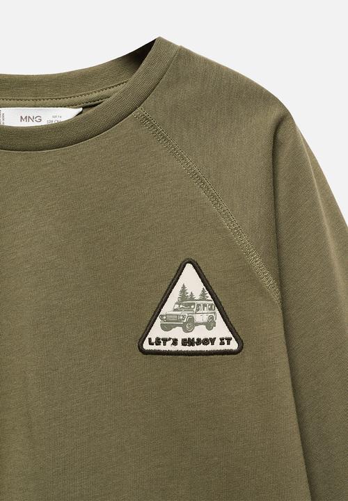 MANGO - T-shirt wild - khaki
