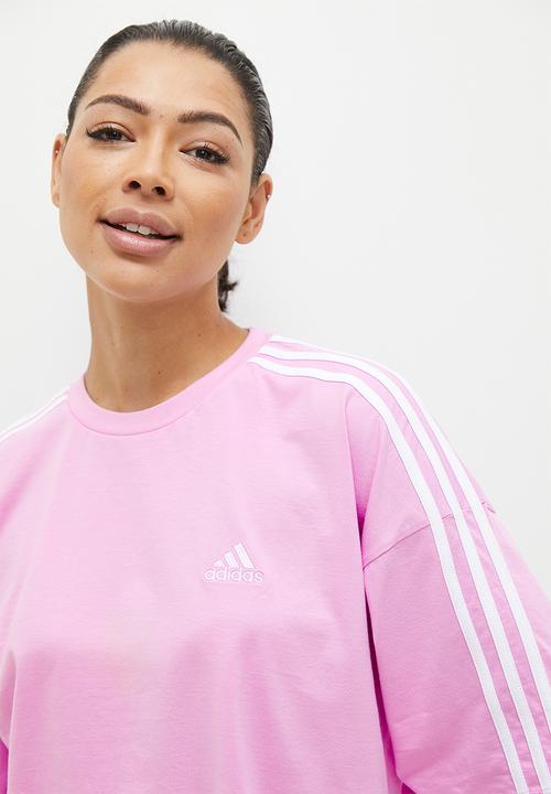 adidas Performance - W 3s cr top - bliss lilac & white