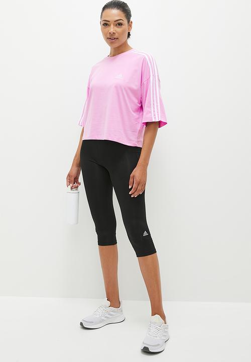 adidas Performance - W 3s cr top - bliss lilac & white