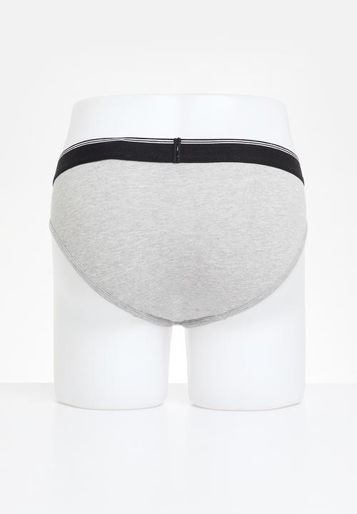 Diesel  - Umbr-andre threepack underpants - black & grey