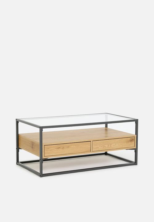 Sixth Floor - Madden coffee table - natural & black