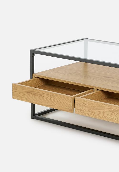Sixth Floor - Madden coffee table - natural & black