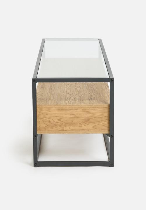 Sixth Floor - Madden TV unit - natural & black