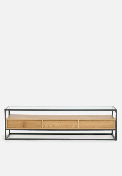 Sixth Floor - Madden TV unit - natural & black