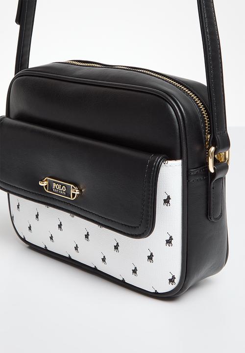 POLO - Marina crossbody with front pocket - black