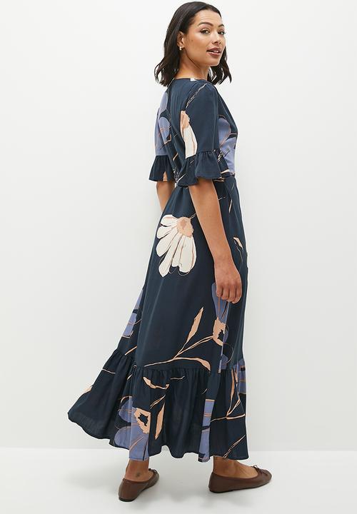 edit - Wrap maxi dress - ornate floral