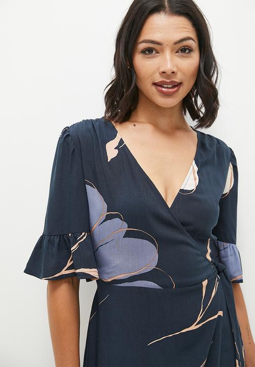 edit - Wrap maxi dress - ornate floral