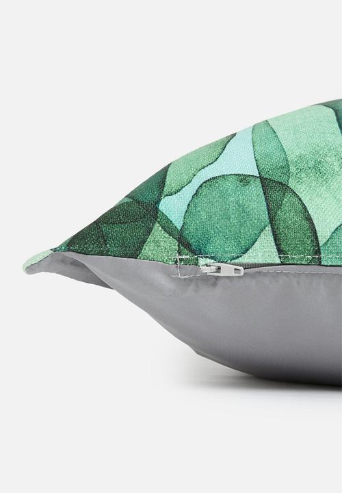 Grey Gardens - Petals Cushion Cover - Green
