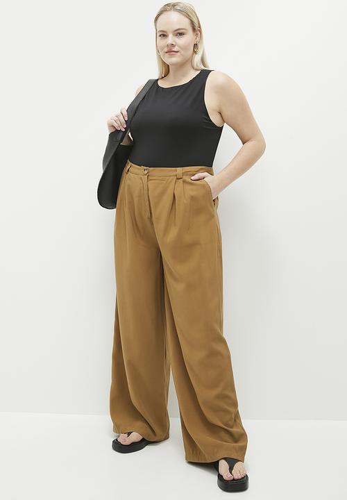 Me&B - Plus Puddle Pant - Chestnut