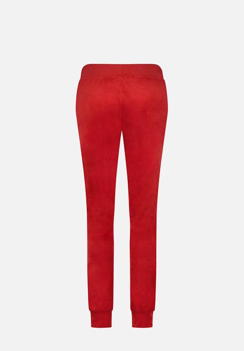 Hunkemoller - Jogger slim velours - goji berry