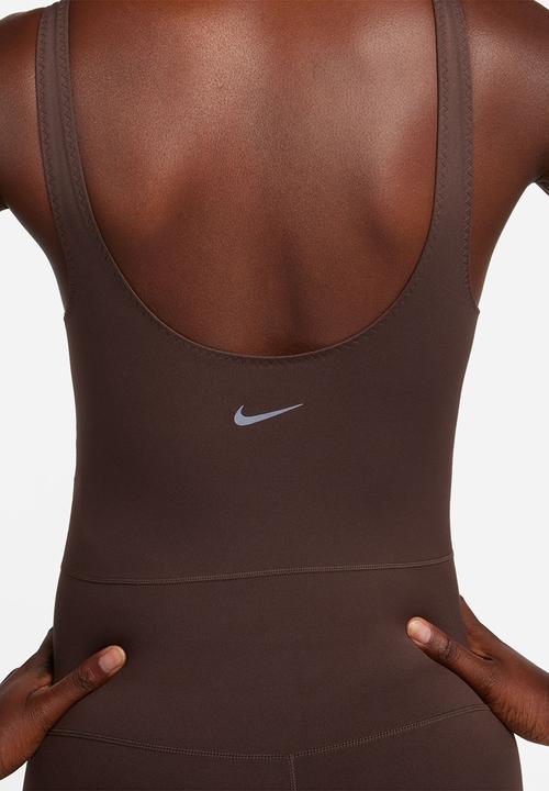 Nike - W nike one df capsule bodysuit - baroque brown/baroque brown/black