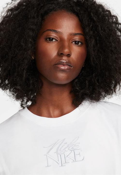 Nike - W nsw tee monogram short sleeve bf - white