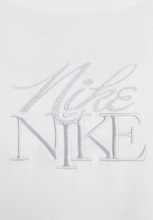 Nike - W nsw tee monogram short sleeve bf - white